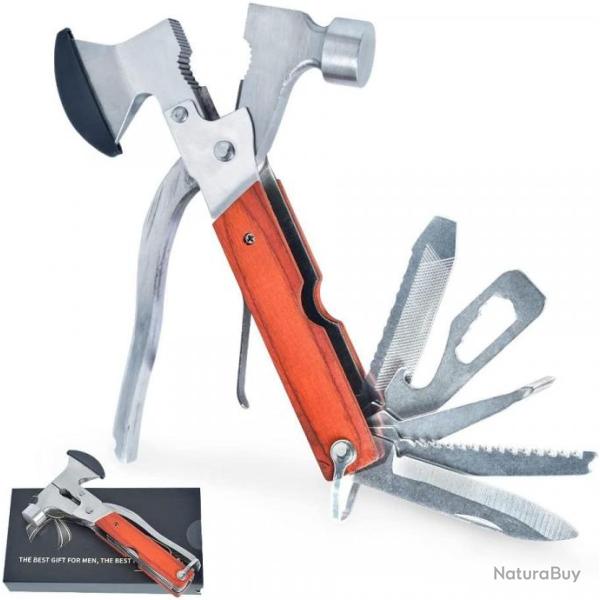 Marteau pliant 15 en 1 - Outil de survie multifonctions - LIVRAISON GRATUITE ET RAPIDE