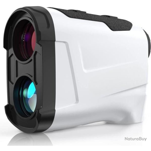 T�l�m�tre laser 800m 6x25 blanc - Multifonctions - LIVRAISON GRATUITE ET RAPIDE