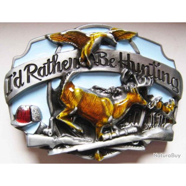 BOUCLE DE CEINTURE CHASSE CERF/CANARD - Ref.48