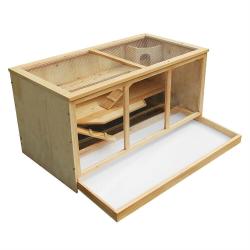 Grande cage pour hamsters petits rongeurs souris rats grange 115 cm abri bois 16_0002558
