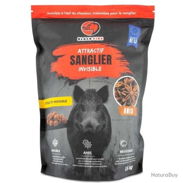 Attractant Black Fire invisible pour sanglier - Anis