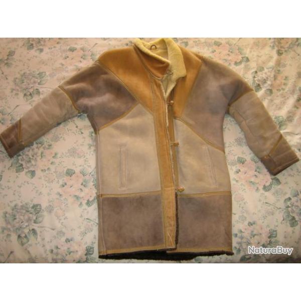 Veste 3/4 femme en mouton retourn�