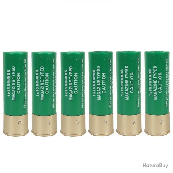 Cartouche Pompe 15 billes (Pack de 6) Vert (S&T)