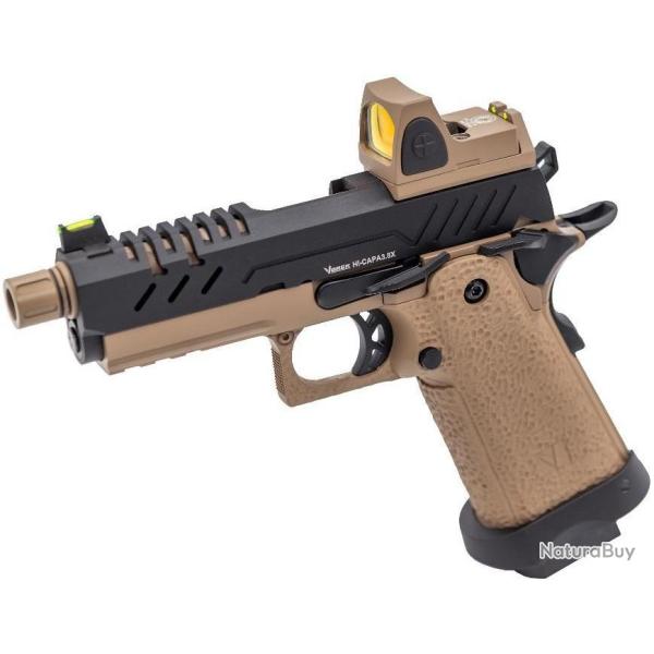 REPLIQUE GBB GAZ VORSK HI-CAPA PRO + BDS TAN /NOIR 1,0J