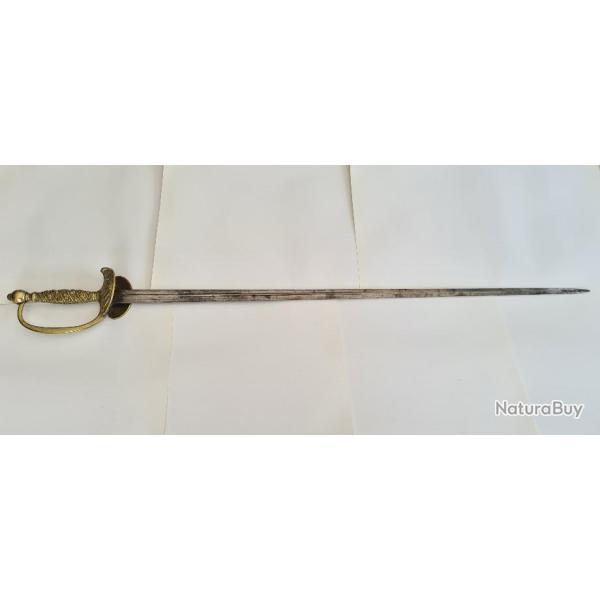Ep�e de sous officier de gendarmerie ou justice militaire mod�le 1872 sans fourreau