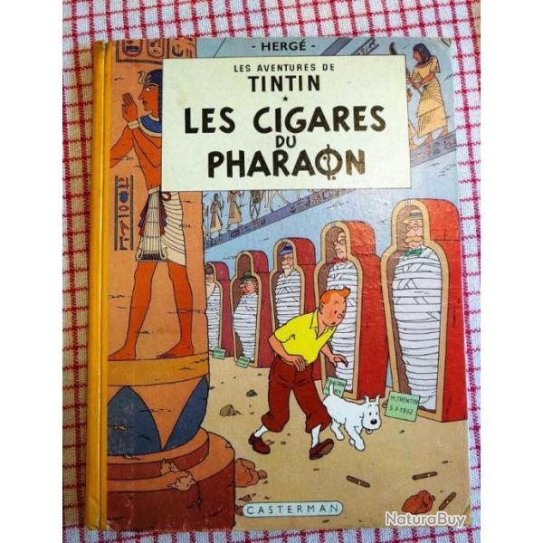 Tintin  les cigares du pharaon (4B15)( Livr par Happy post 11)