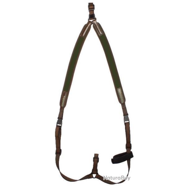 Bretelles en noprne type ''SAC  DOS'' pour carabine - Niggeloh Olive