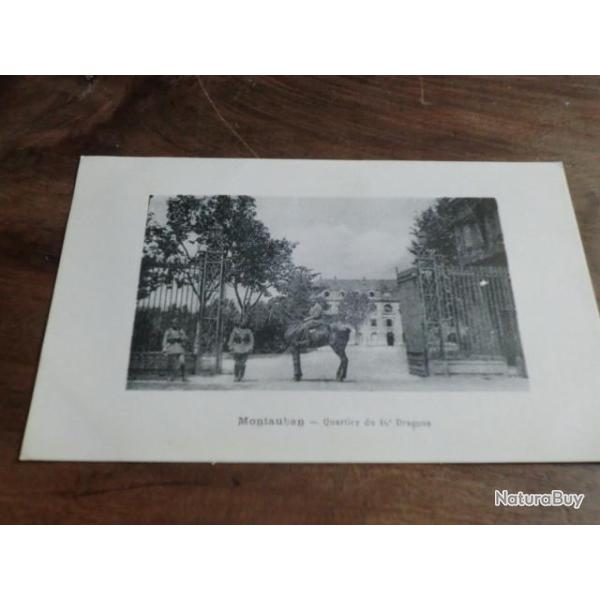 CP  Dpt   82  MONTAUBAN  QUARTIER DU 16eme DRAGONS
