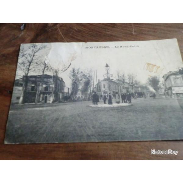 CP  Dpt  82  MONTAUBAN  LE ROND POINT