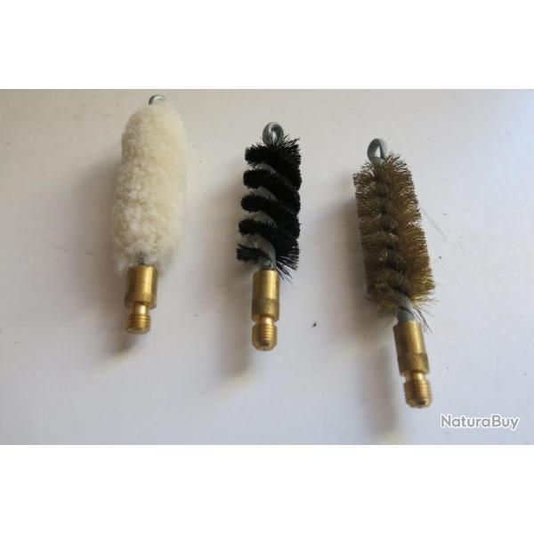 VENDU PAR CUIRASSIER11 LOT DE TROIS ECOUVILLONS POUR FUSIL DE CHASSE CALIBRE 20