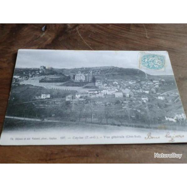 CP  Dpt   82  CAYLUS  VUE GENERALE  COTE SUD I