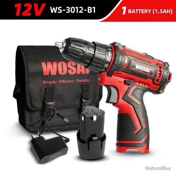 Perceuse Visseuse Sans Fil Pro 12/16/20V Li-ion-12V WS-3012-B1 20260729082510