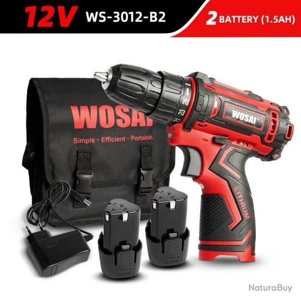 Perceuse Visseuse Sans Fil Pro 12/16/20V Li-ion-12V WS-3012-B2 20260729082510