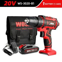 Perceuse Visseuse Sans Fil Pro 12/16/20V Li-ion-20V WS-3020-B1