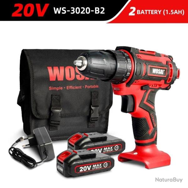 Perceuse Visseuse Sans Fil Pro 12/16/20V Li-ion-20V WS-3020-B2 20260729082511