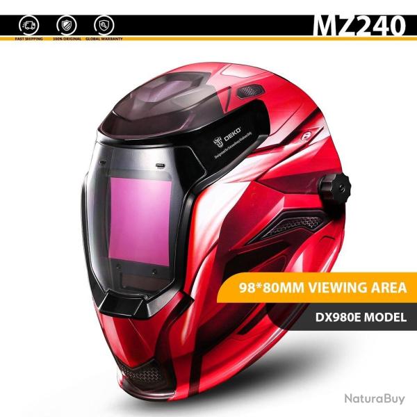 Masque Automatique de Soudeur Visiere avec Filtre Reglable-MZ240 20260729082511