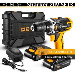 Perceuse Visseuse Sans Fil Pro 12/16/20V Li-ion-Sharker 20V Set3 20260718000035