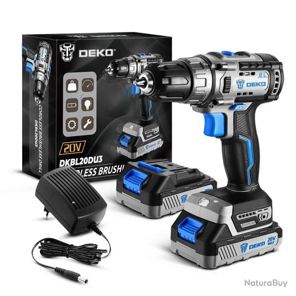 Perceuse Visseuse Sans Fil Pro 20V 42N.M-SET 2 20260729082513