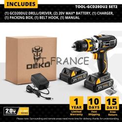 Perceuse Visseuse Sans Fil Pro 20V -GCD20DU2 SET2 20260718000040