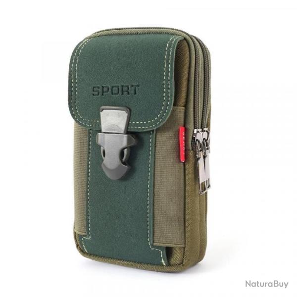 Pochette tactique de rangement verticale verte