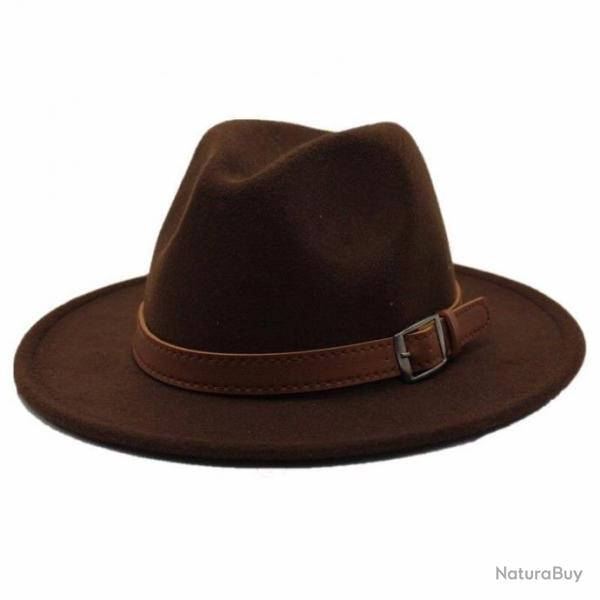 Chapeau de chasse en feutre caf� fonc�