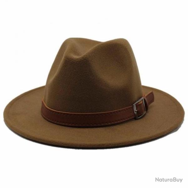 Chapeau de chasse en feutre caf� clair