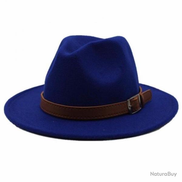 Chapeau de chasse en feutre bleu royal