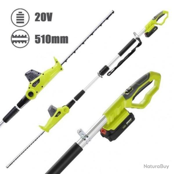 Taille haie t�lescopique sans fil - Charge rapide - LIVRAISON GRATUITE ET RAPIDE
