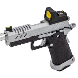 R&eacute;plique GBB gaz Vorsk Hi-Capa PRO + BDS Noir / Silver 1,0J