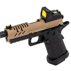 R&eacute;plique GBB gaz Vorsk Hi-Capa PRO + BDS Noir / Tan 1,0J