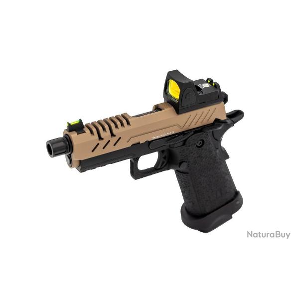 R�plique GBB gaz Vorsk Hi-Capa PRO + BDS Noir / Tan 1,0J
