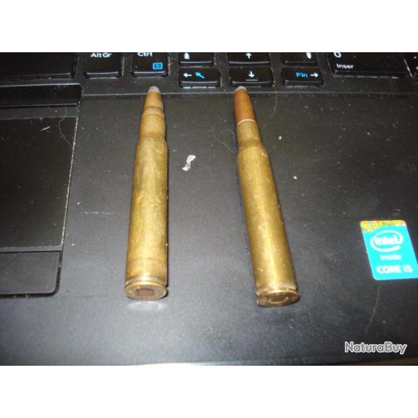 2 cartouches cal .280 Remington et 8x 64 s � collectionner.