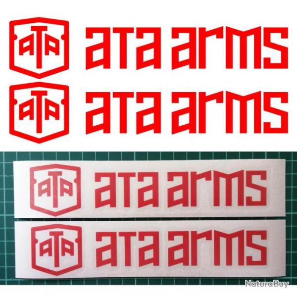 2x ATA ARMS Vinyle Autocollant pour canon. 3 tailles au choix & 11 couleurs