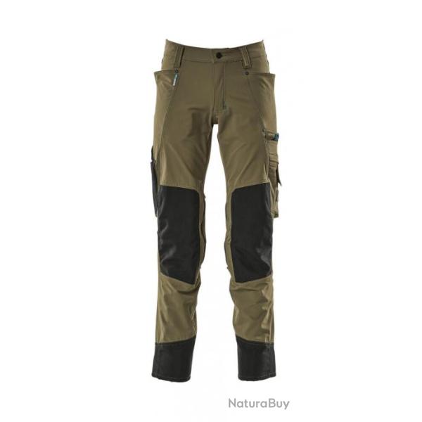 Pantalon stretch avec poches genouill�res MASCOT Advanced 17179-311 82 cm (Standard) 36 (C42) Vert f