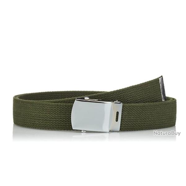 TOP ENCHERE - Ceinture tactique 110cm vert - Ajustable - Livraison rapide
