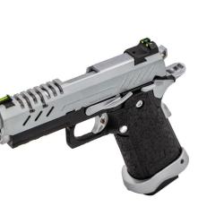 R&eacute;plique GBB gaz Vorsk Hi-Capa 3.8 PRO Noir / Silver 1,0J