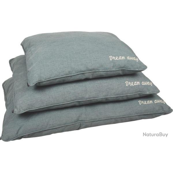 COUSSIN DREAM AWAY RECTANGULAIRE VERT + FERMETURE ECLAIR 100X70X15CM