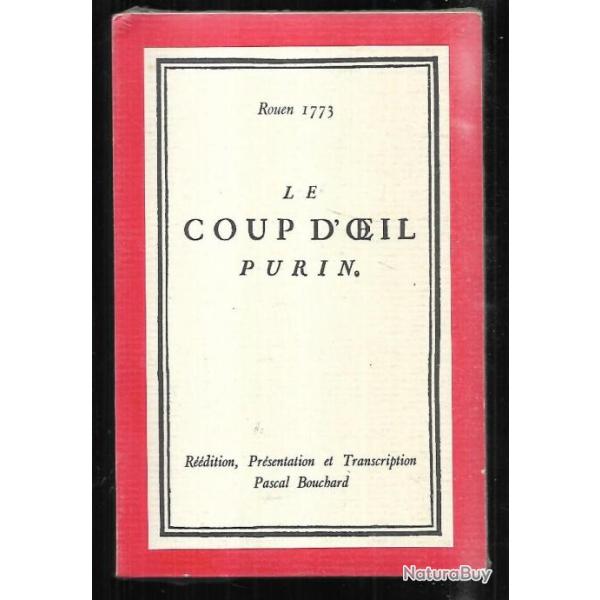 le coup d'oeil purin rouen 1773 neuf sous blister