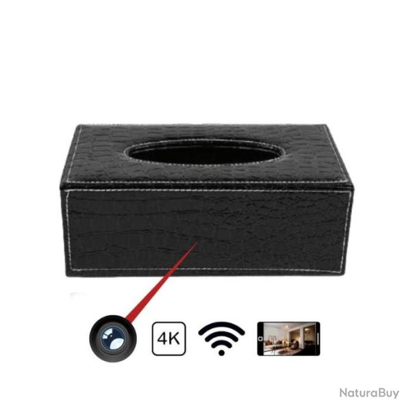 CAMERA ESPION BOITE A MOUCHOIR 4K/1080P WIFI DETECTEUR DE MOUVEMENT SS-187X