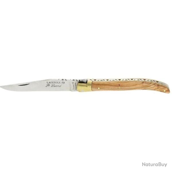 Couteau Robert David Laguiole 1 Mitre Laiton - Lame 85mm - Olivier