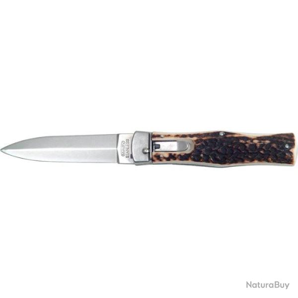 Couteau Mikov Predator Manche en Bois - Lame 100mm Cocobolo / 420 - Bois de Cerf / 420