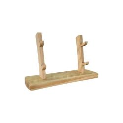 Pr&eacute;sentoir Cudeman en Bois pour Couteau - 2 Couteaux