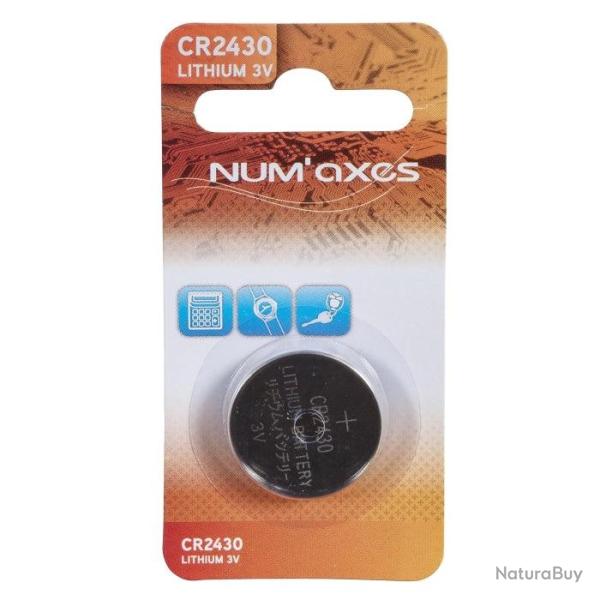 Blister 1 pile Num'Axes - CR2430 lithium 3 V (Equivalence : DL2430)