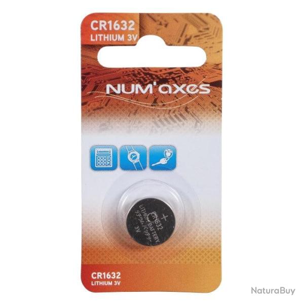 Blister 1 pile Num'Axes - CR1632 lithium 3 V (Equivalence : DL1632)