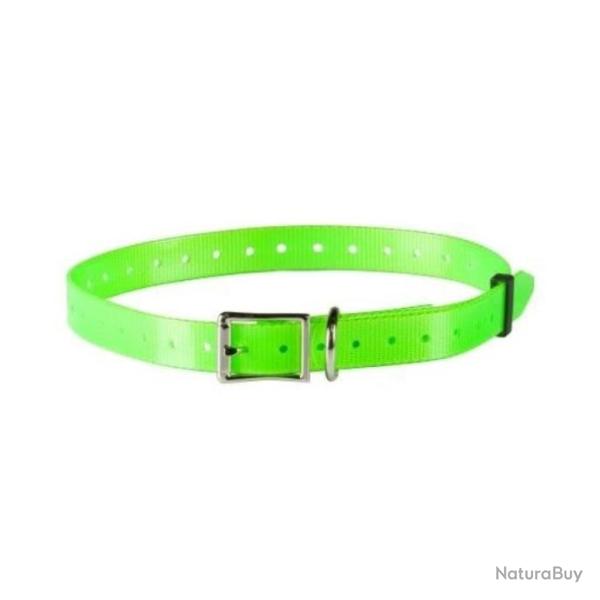 Sangle Num'Axes polyur�thane - Vert fluo / 18.5 mm