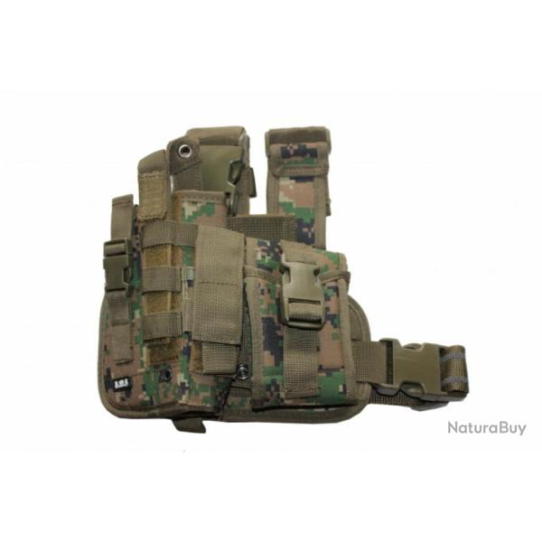 Holster de cuisse droitier digital camo