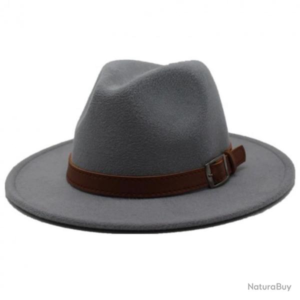 Chapeau Borsalino en feutre gris clair