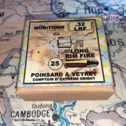 32 LRF (Long RimFire) (Poinsard & Veyret): Reproduction boite munitions (vide) Collection PV 8822784