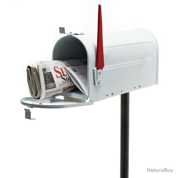 Us mailbox boite aux lettres design amricain argent pied de support courrier 16_0000330