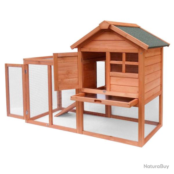 Cabane clapier � lapins rongeurs poulailler lapini�re ou autres petits animaux en bois 870 x 465 x